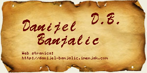 Danijel Banjalić vizit kartica